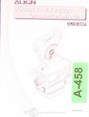 Align AL CE-500P, Power Table Feed Operations and Parts Manual